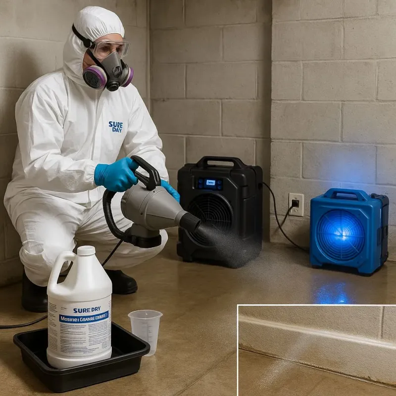 Sanitization and Odor Removal process in Lochearn, MD